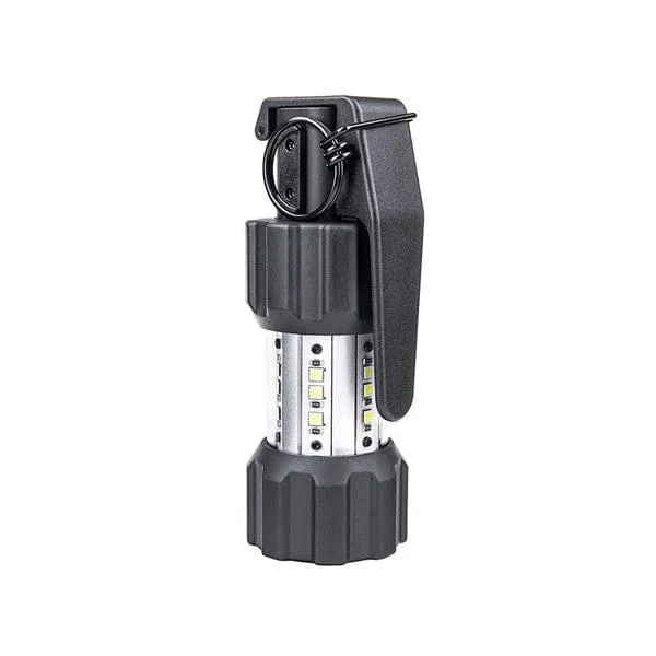 ND30B - Taktischer-Elektronischer-Irritationskörper mit 130dB Alarmsignal 11.000 Lumen Stroboskopblitz und Holster