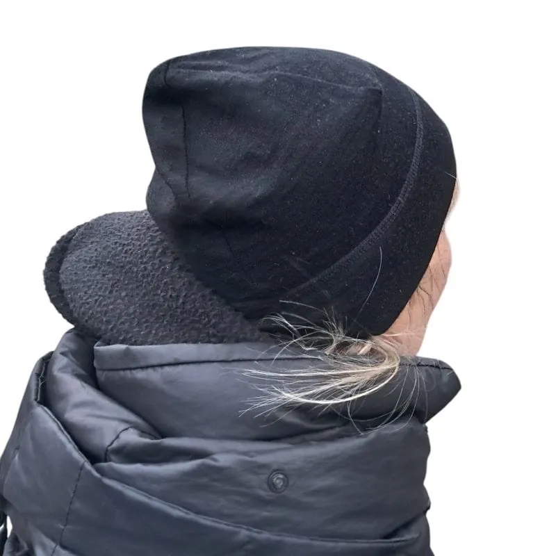 Ultraleichte wärmende Pocket Mütze Beanie aus 100% Merinowolle