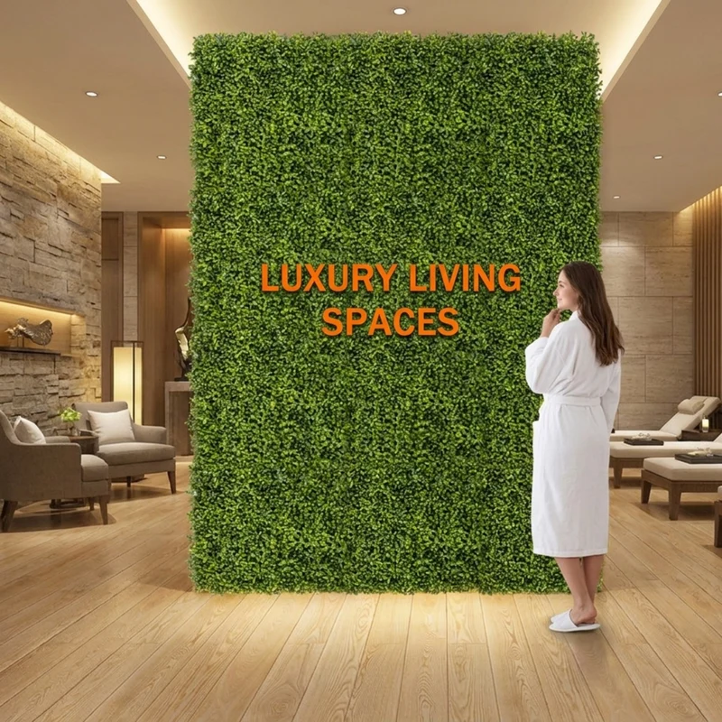 SUGIFT 12 Pieces 20 x 20 Inch Artificial Hedge Boxwood Panels, Faux Greenery Wall Panels for Indoor Outdoor Garden Fence Backdrop Decor, Green,