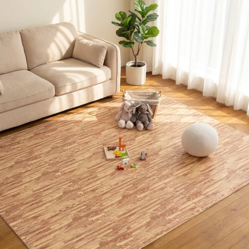 SUGIFT 25 Tiles Wood Grain Foam Floor Mats with Borders, Interlocking EVA Foam Flooring Tiles for Home Gym Playroom Garage, 100 Sq Ft, Brown,