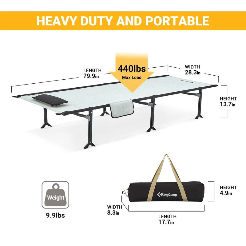 Extra Long Portable Ultralight Cot