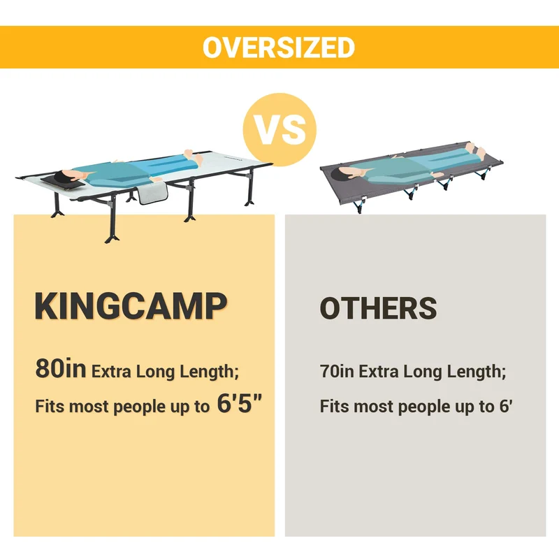 Extra Long Portable Ultralight Cot