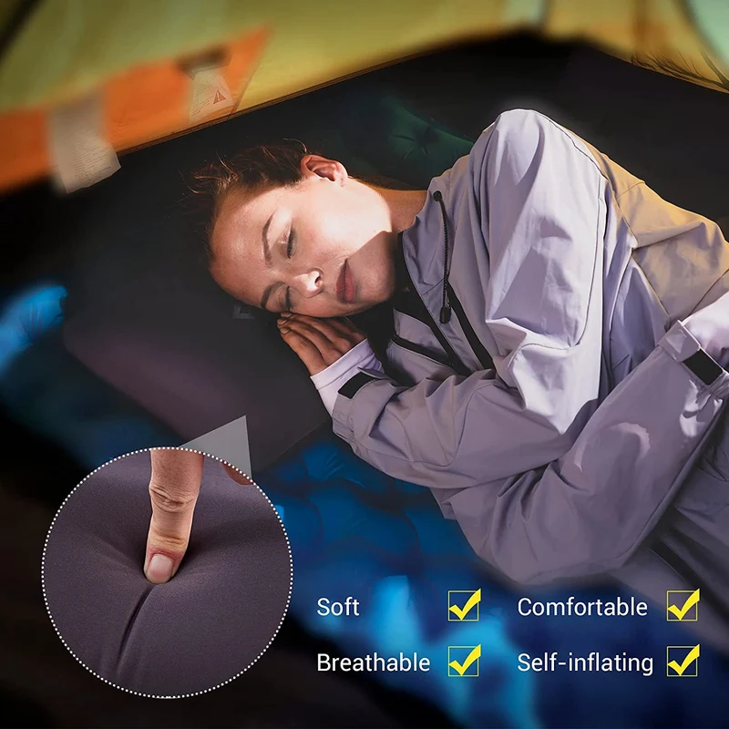 Self-inflating Neck & Lumbar Support Pillows