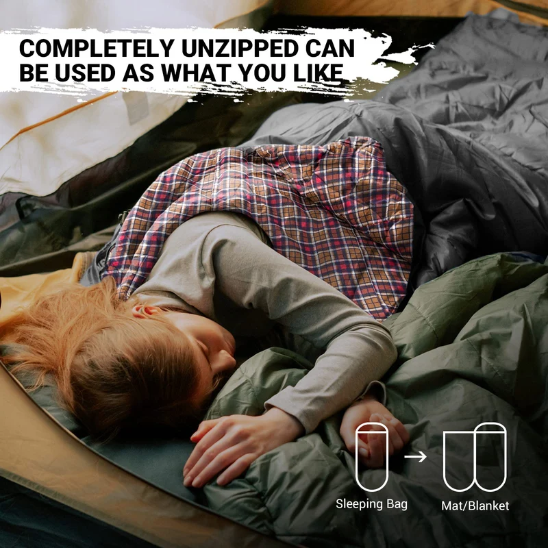 34F Extra Wide Sleeping Bag for Youth