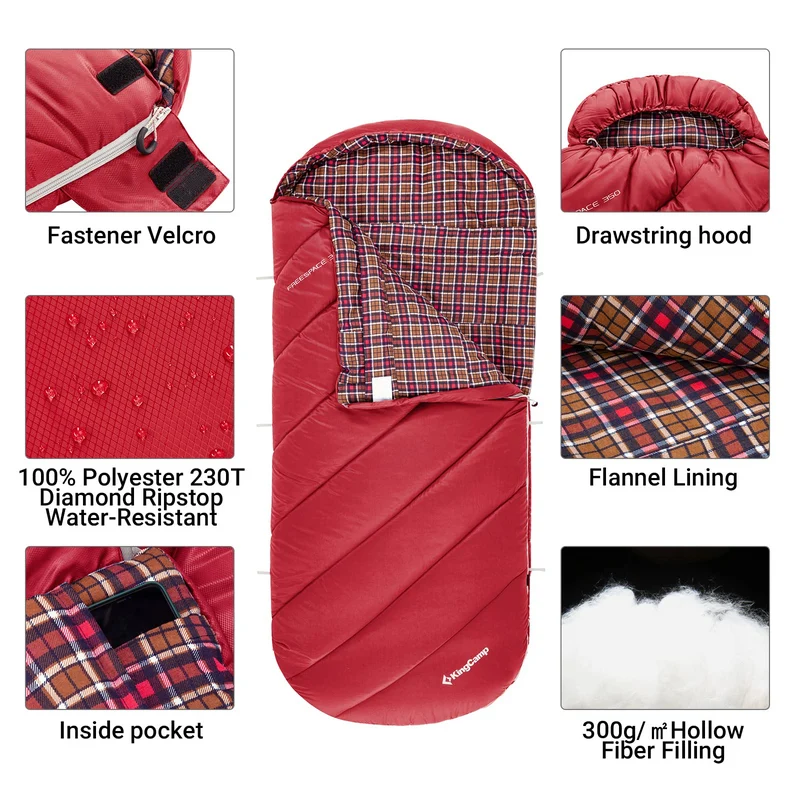 34F Extra Wide Sleeping Bag for Youth