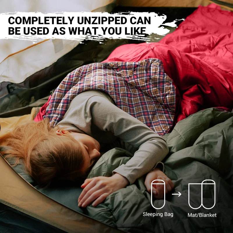 34F Extra Wide Sleeping Bag for Youth
