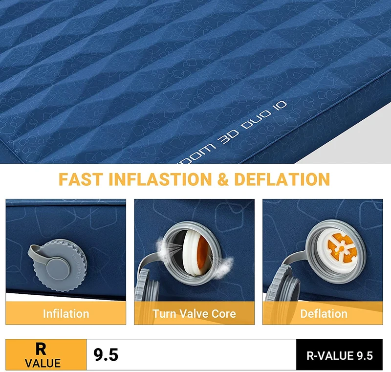 Freedom 3D 10 Single Self-Inflating Camping Pad