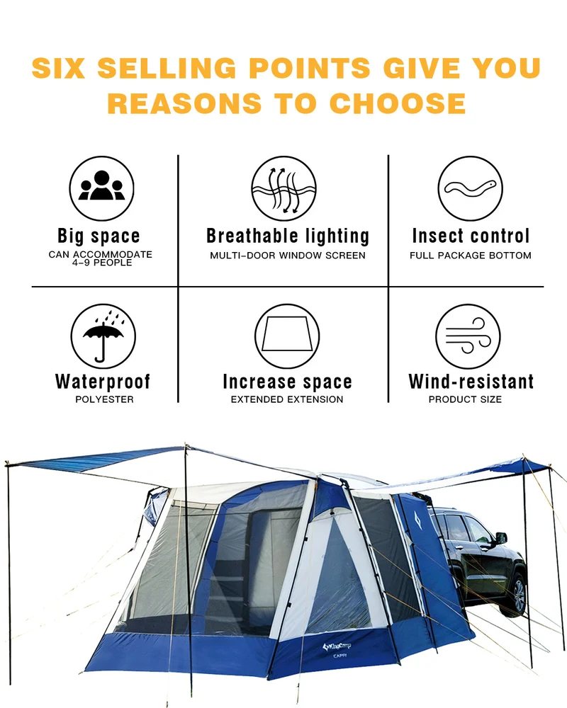 KingCamp Melfi Plus SUV Car Tent