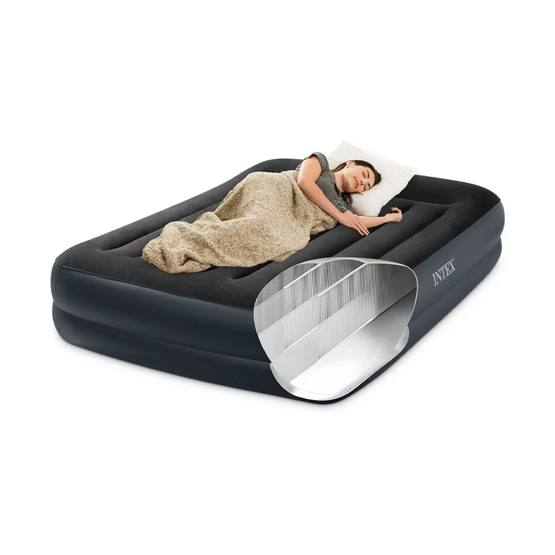 Luftbett Plus PillowRest, 152x203x42cm, mit FastFill Pumpe
