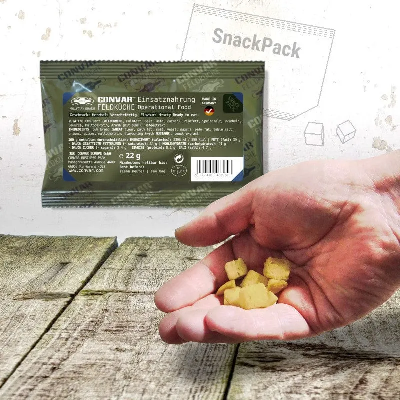 Feldküche Einsatznahrung SnackPack, Geschmack: Herzhaft (22g)