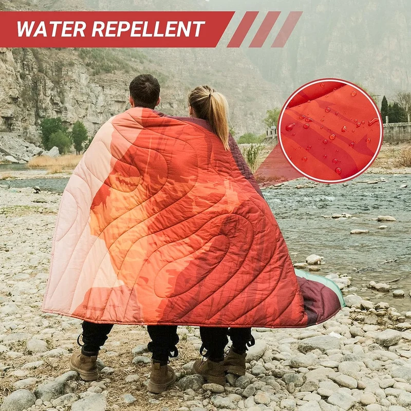 Crimson Canyon Puffy Blanket