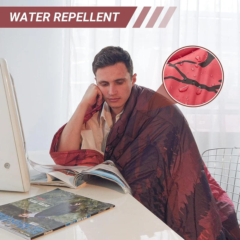 Sunset Clow Puffy Blanket