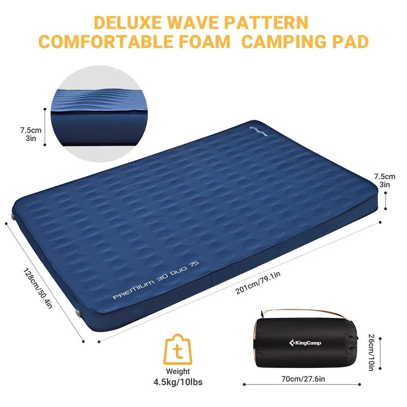 Premium 3D DUO 7.5 Double Sleeping Pad