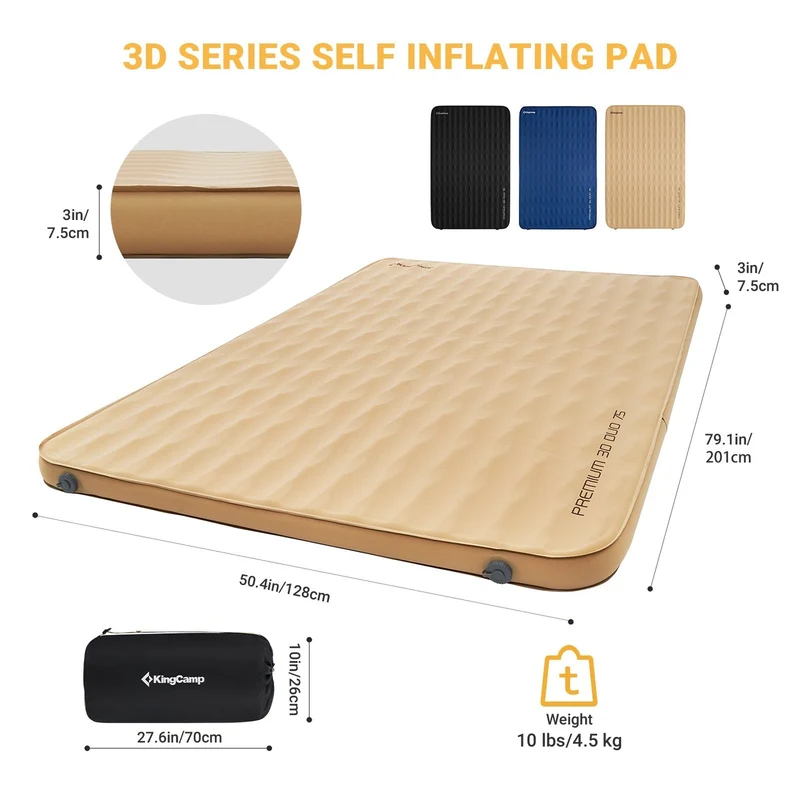 Premium 3D DUO 7.5 Double Sleeping Pad