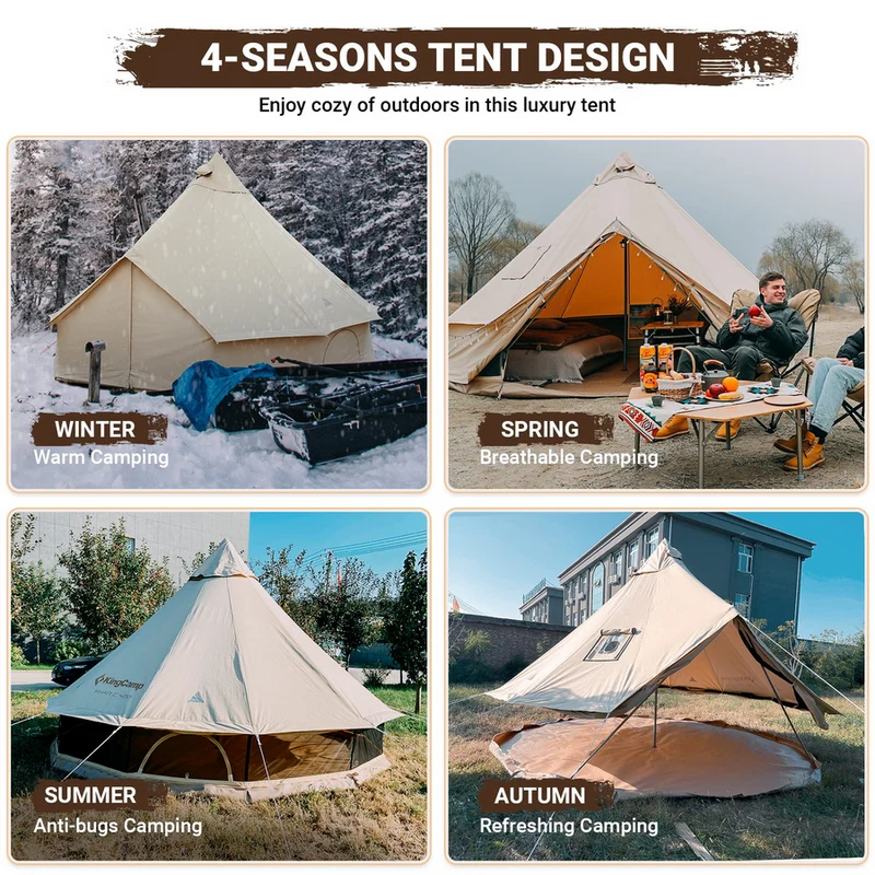 Khan C 500 Canvas Glamping Bell Tent