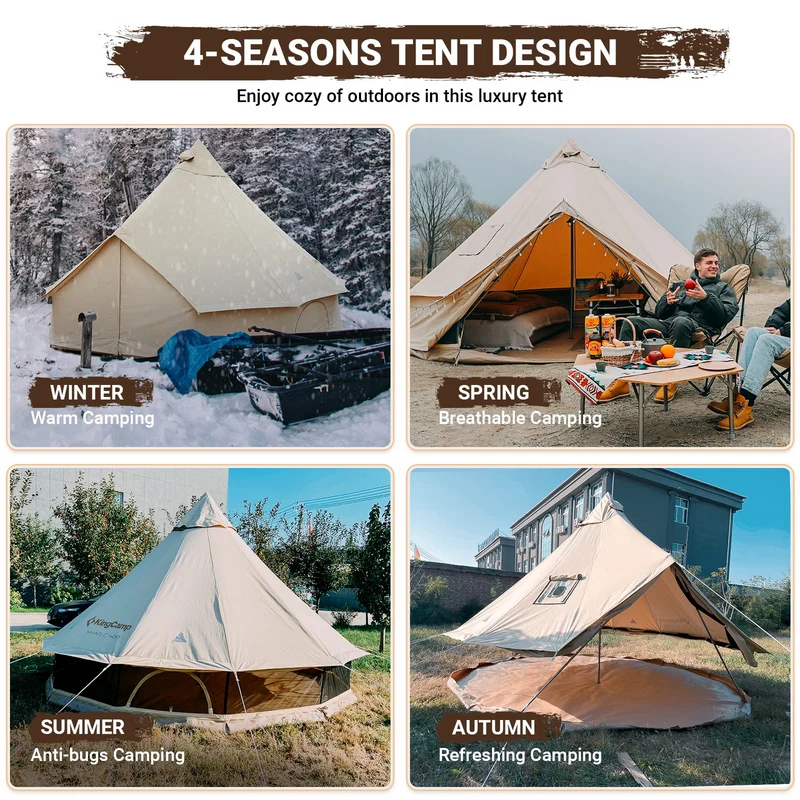 Khan C 400 Canvas Glamping Bell Tent
