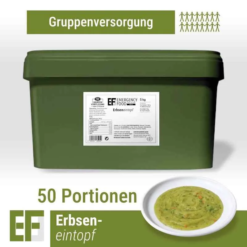 EF MEALS Erbseneintopf (5kg) (ESL) 2 x 25 Portionen