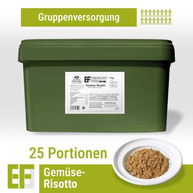 EF MEALS Gemüse-Risotto (4kg) (ESL) 25 Portionen