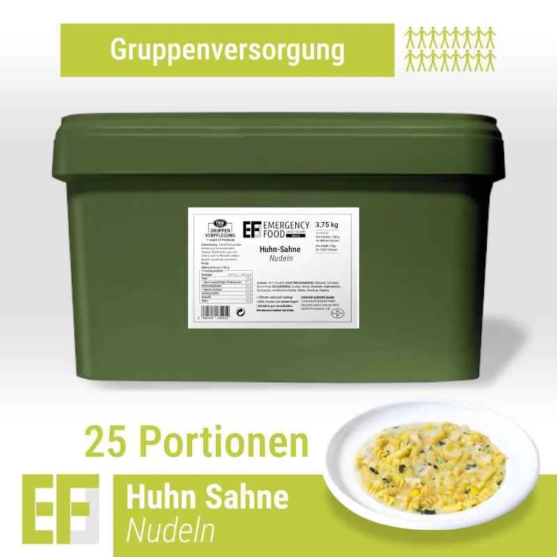 EF MEALS Huhn Sahne Nudeln (3,75kg) (ESL) 25 Portionen