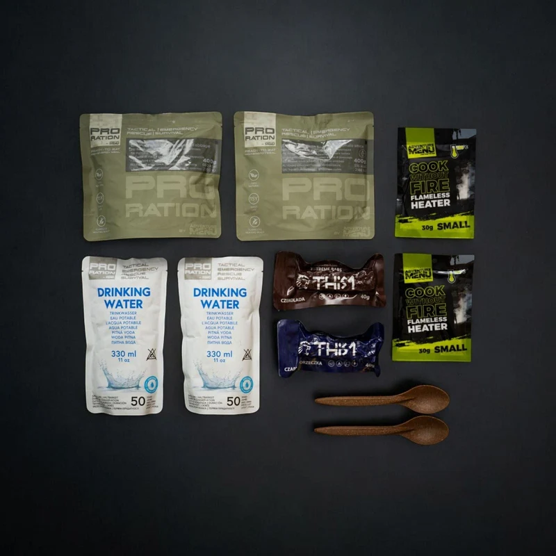 EMERGENCY FOOD WATER MENU IV tactical meal ready to eat