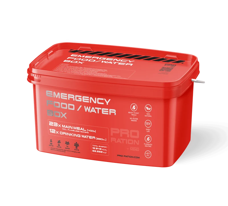 EMERGENCY BOX Notvorrat tactical meal ready to eat