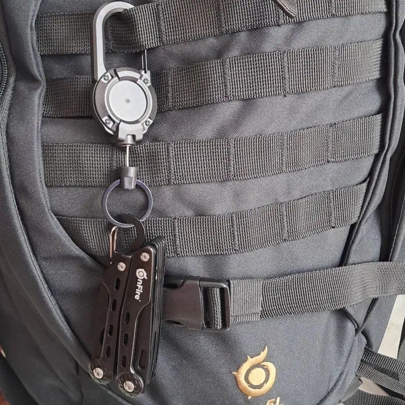 Schlüsselanhänger Toolhalter mit automatischem Aufrollmechanismus