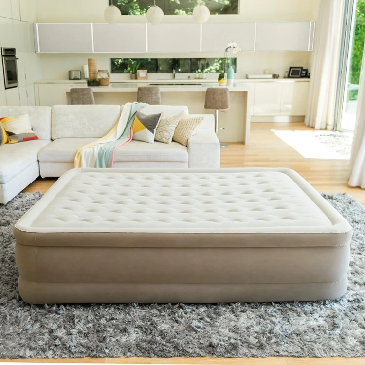 Luftbett Deluxe Ultra Plush, 152x203x46cm, mit FastFill Pumpe