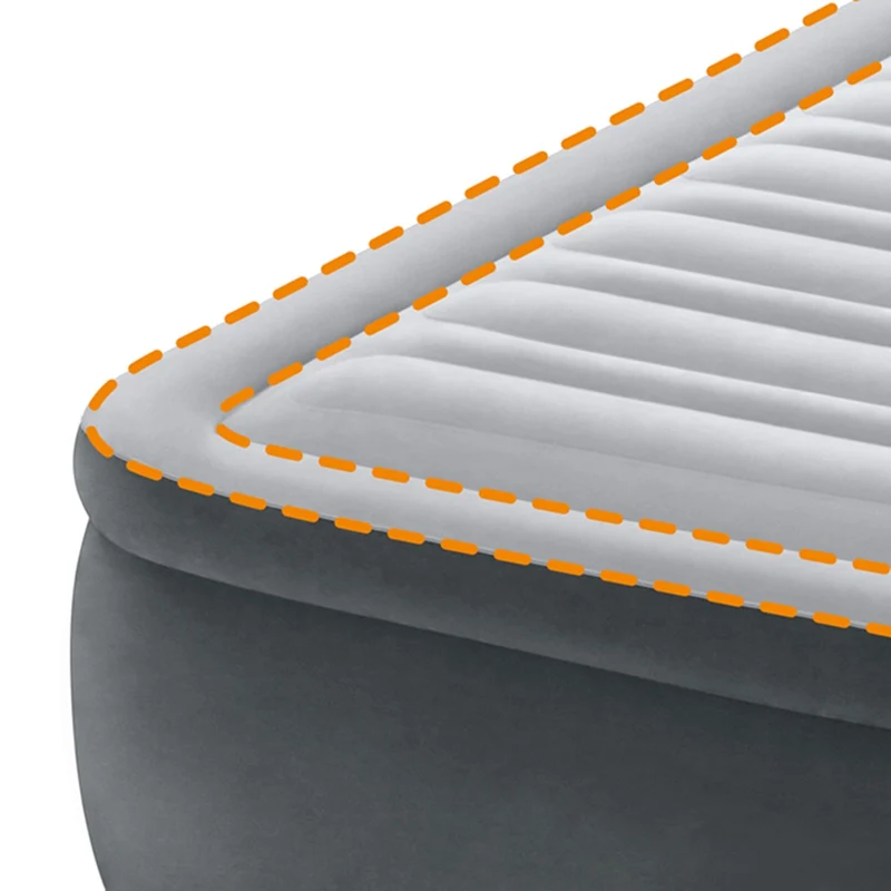 Luftbett Deluxe Comfort Plush, 152x203x46cm, mit FastFill Pumpe