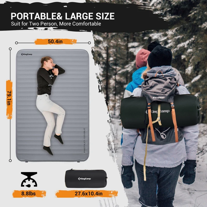 PREMIUM DOUBLE 7.5 Self-Inflating Foam Sleeping Pad