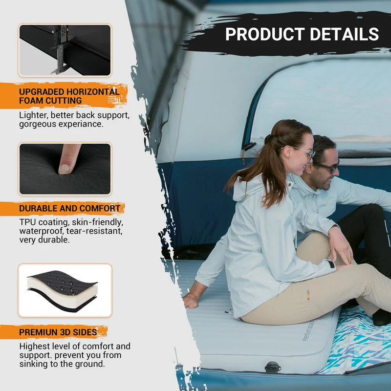 PREMIUM DOUBLE 7.5 Self-Inflating Foam Sleeping Pad
