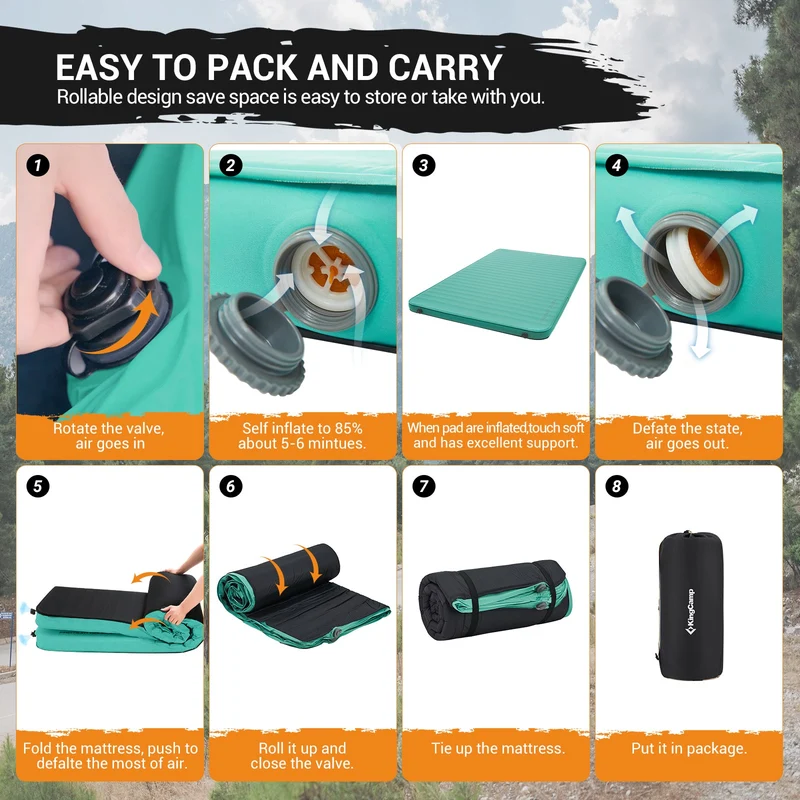 PREMIUM DOUBLE 7.5 Self-Inflating Foam Sleeping Pad
