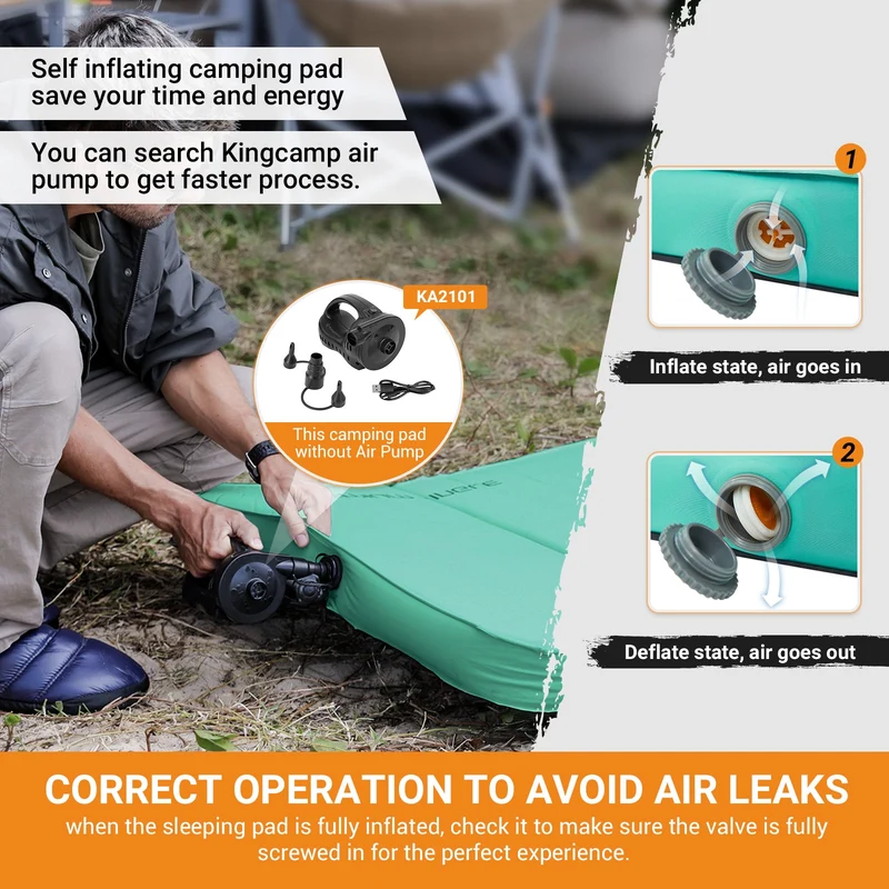 PREMIUM DOUBLE 7.5 Self-Inflating Foam Sleeping Pad