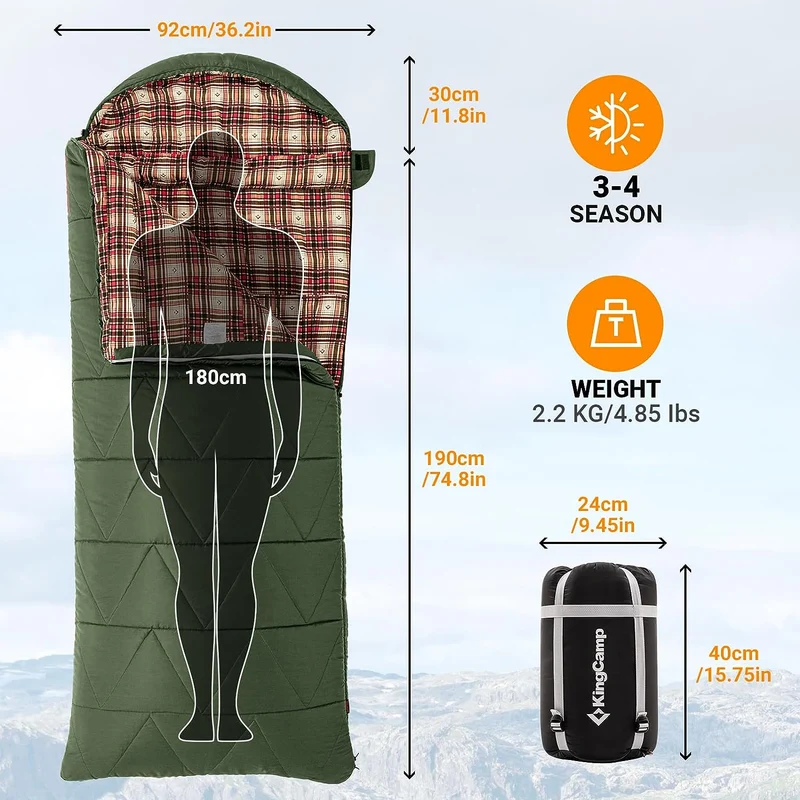 35F Oversized 3-4 Season Sleeping Bag