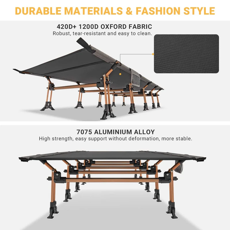 Extra Wide and Long Ultralight Elevated Bed