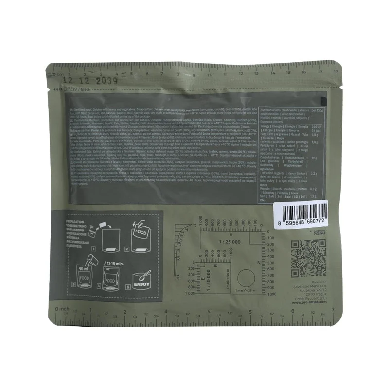 Hühnchen auf Gärtnerart mit Bohnen 400g tactical meal ready to eat