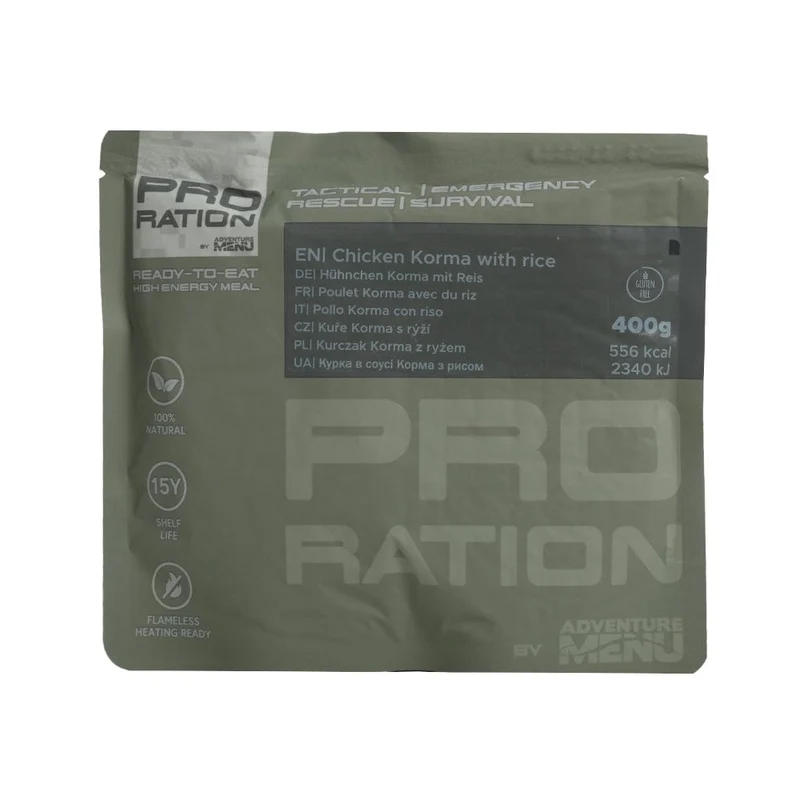 Hühnchen Korma mit Reis 400g tactical meal ready to eat