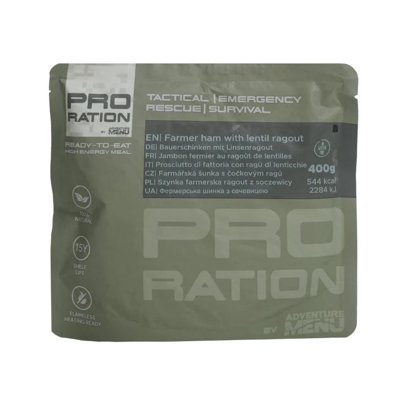 Bauerschinken mit Linsenragout 400g tactical meal ready to eat