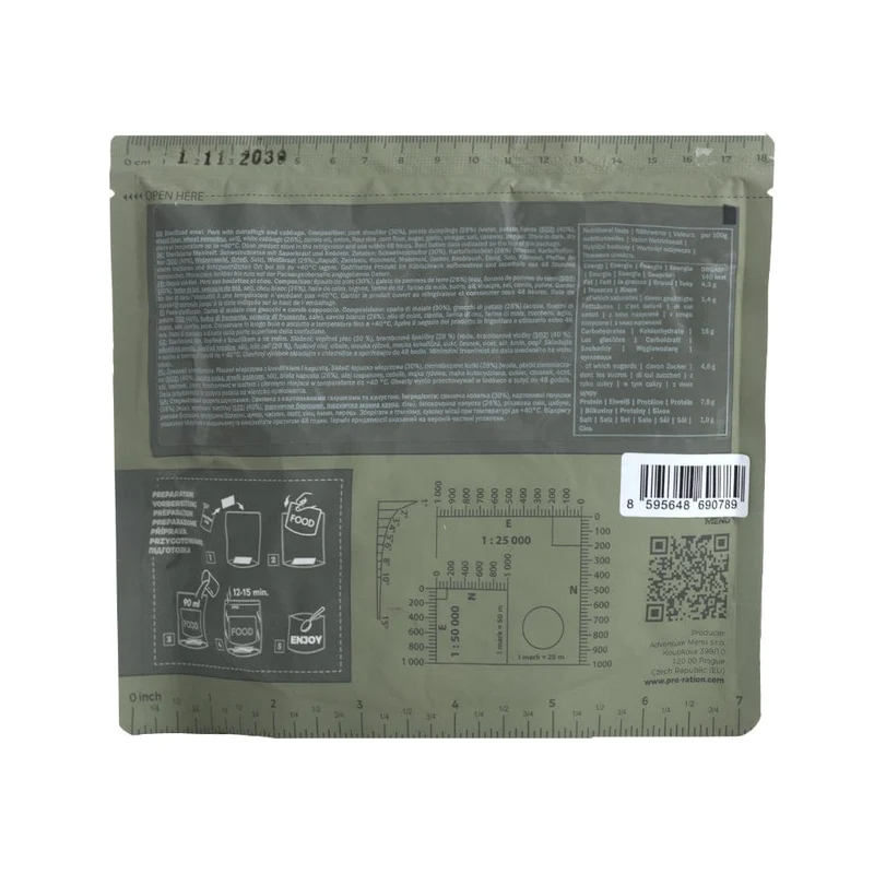 Schweinebraten mit Sauerkraut und Knödeln 400g tactical meal ready to eat