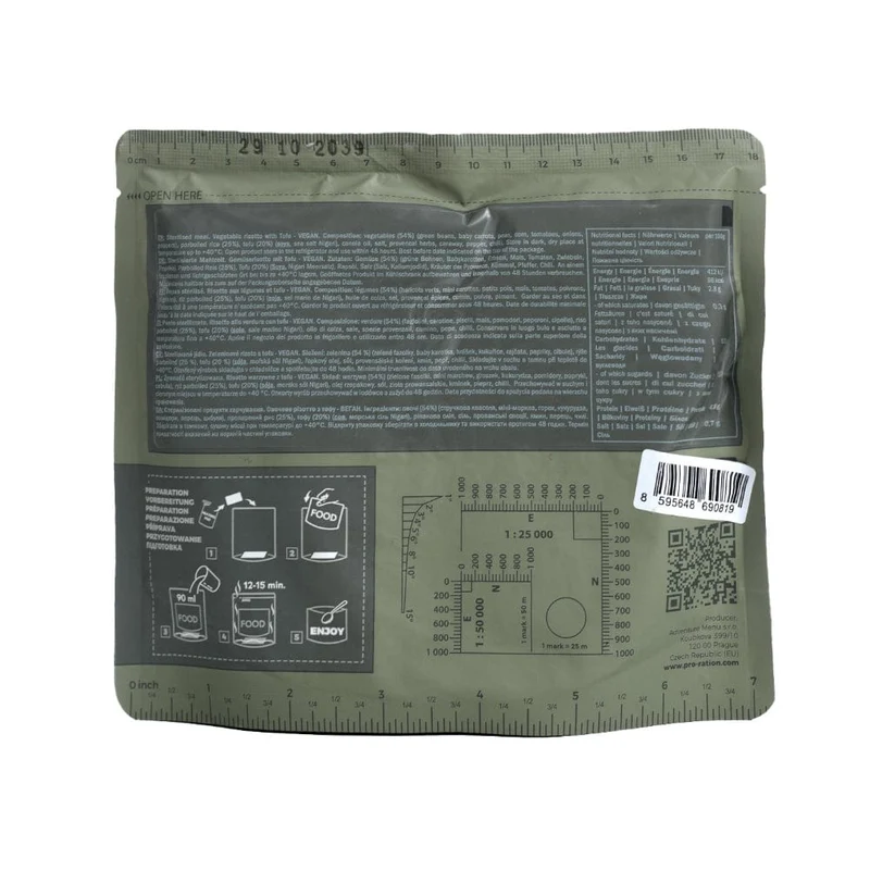 Gemüserisotto mit Tofu 400g tactical meal ready to eat
