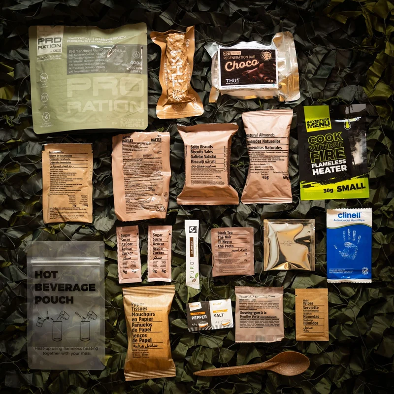 HALF DAY MENU VEGETARISCH tactical meal ready to eat