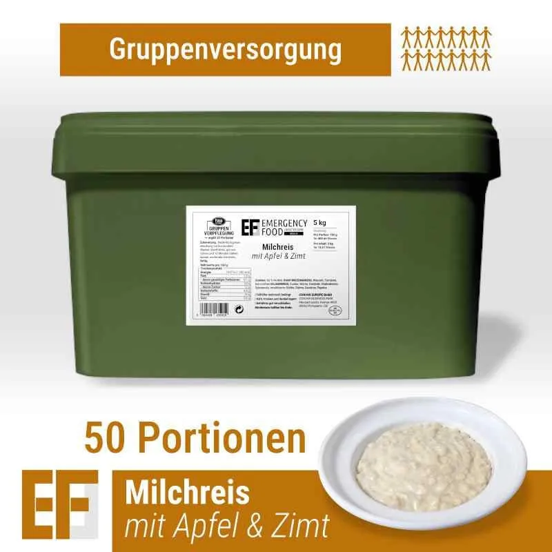 EF MEALS Milchreis (5kg) (ESL) 2 x 25 Portionen