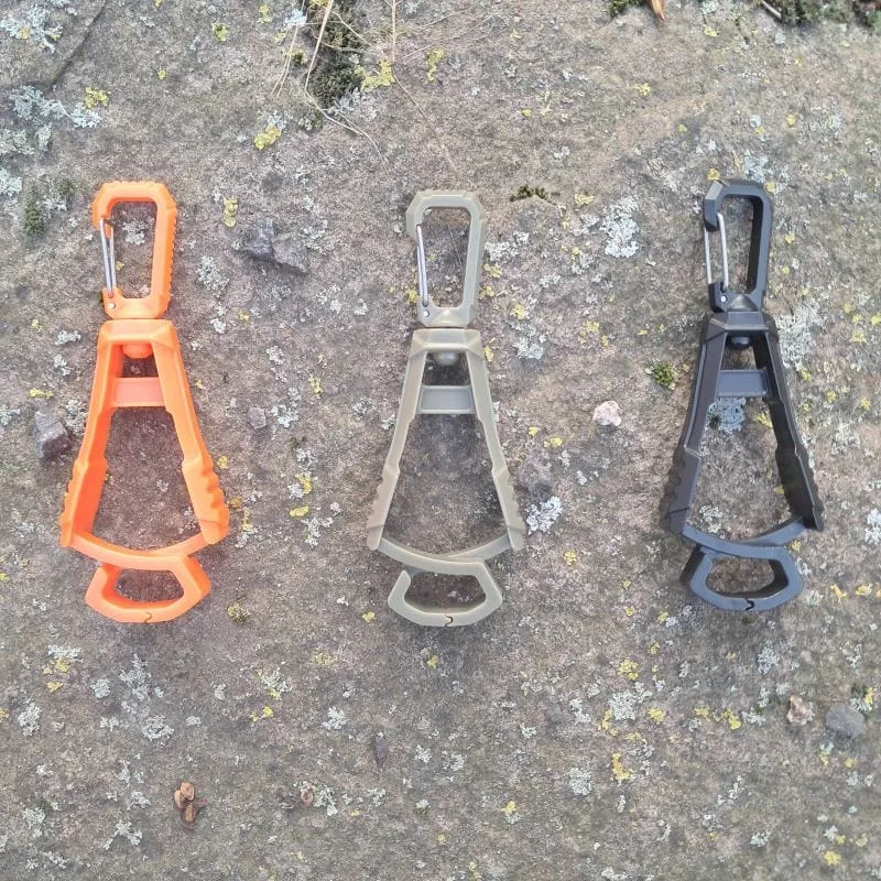 Handschuhhalter Clip mit Karabinerverschluss