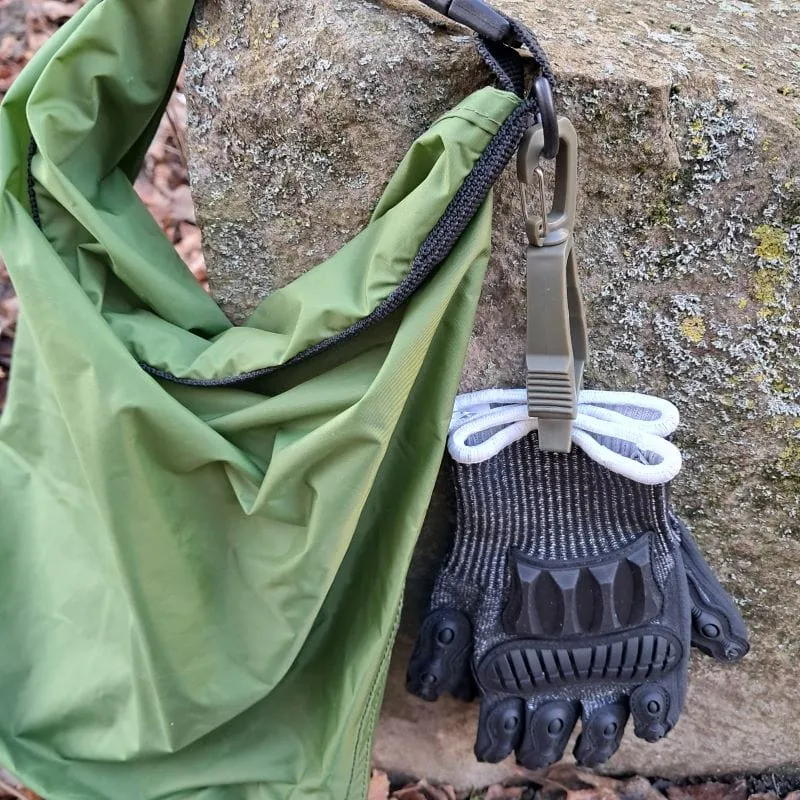 Handschuhhalter Clip mit Karabinerverschluss