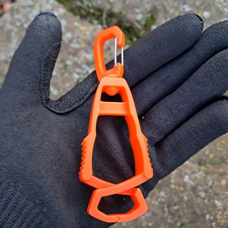 Handschuhhalter Clip mit Karabinerverschluss