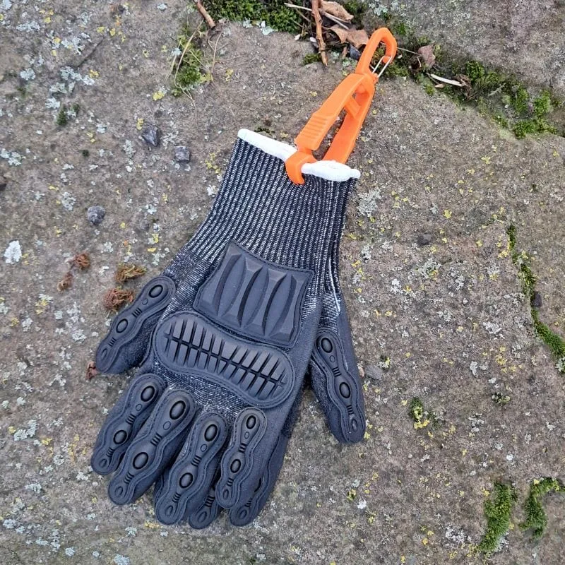 Handschuhhalter Clip mit Karabinerverschluss
