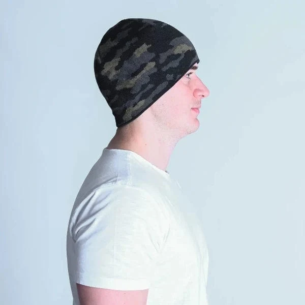 Commando Black Camo Beanie