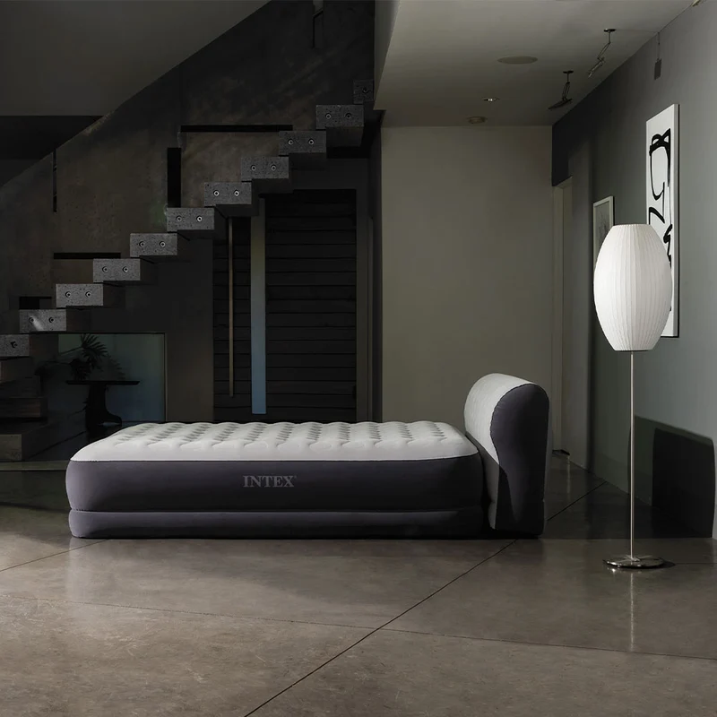 Luftbett Deluxe Ultra Plush Headboard, 152x236x86cm, mit FastFill Pumpe
