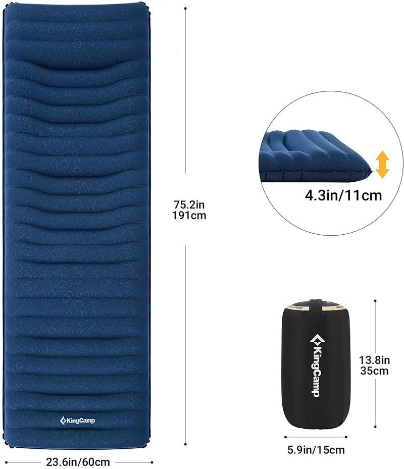 Ergonomic Stretching Inflatable Sleeping Pad