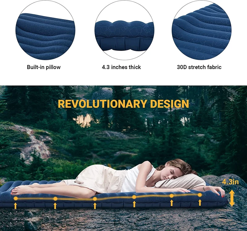 Ergonomic Stretching Inflatable Sleeping Pad