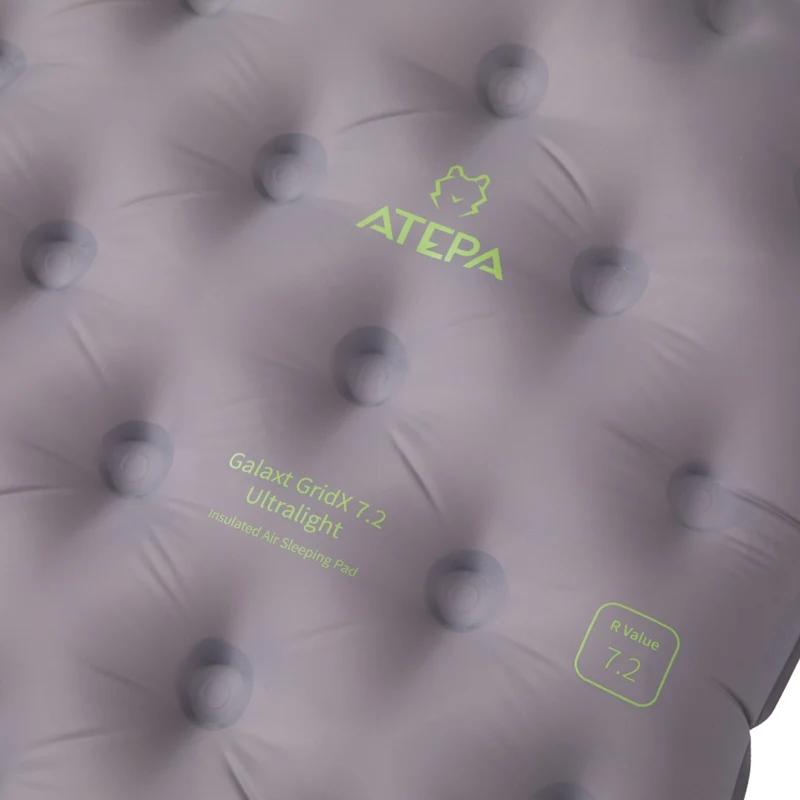 ATEPA GridX 7.2 Ultralight Insulated Sleeping Pad – R‑Value 7.2, 4‑Season Winter & Backpacking Mat